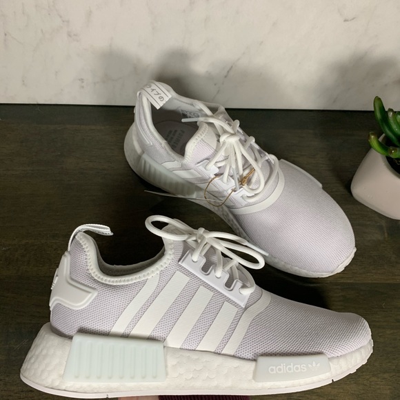 adidas NMD R1 Primeblue Triple White - Picture 7 of 8